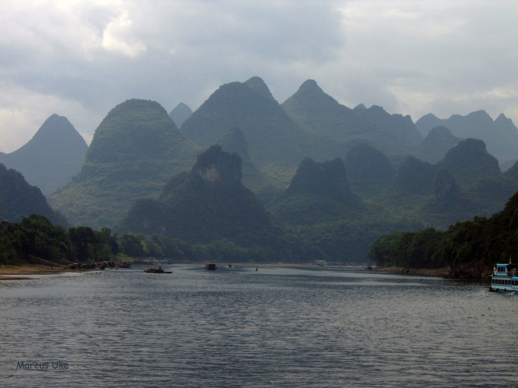 Lush mountains in China